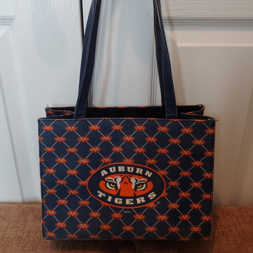 Auburn Tigers Over the Shoulder Pockets Tote Purse